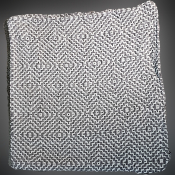 Geometric Pattern Square Pillow Cover Case Structured Braided Rope Global Goods - Picture 1 of 4